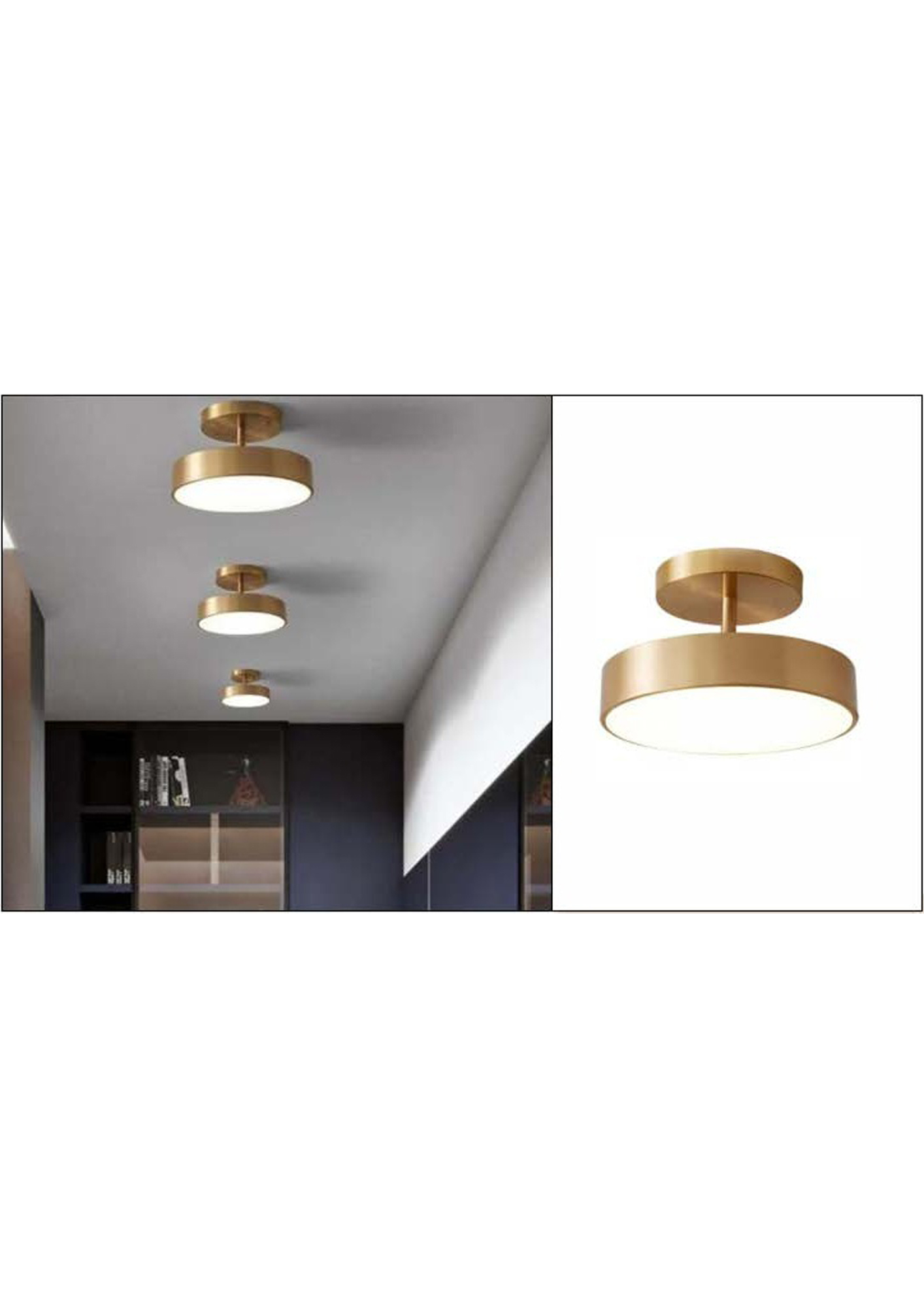 Beyond Lights - Brass Ceiling Light- GL